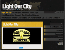 Tablet Screenshot of lightourcity.com